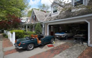 Portland garage door repair technician performing residential service call