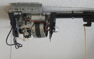 close up of an automatic garage door opener garage harmony