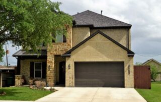 house with a two car garage