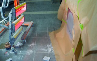 painting car with infared lights garage floor refinishing Garage Harmony