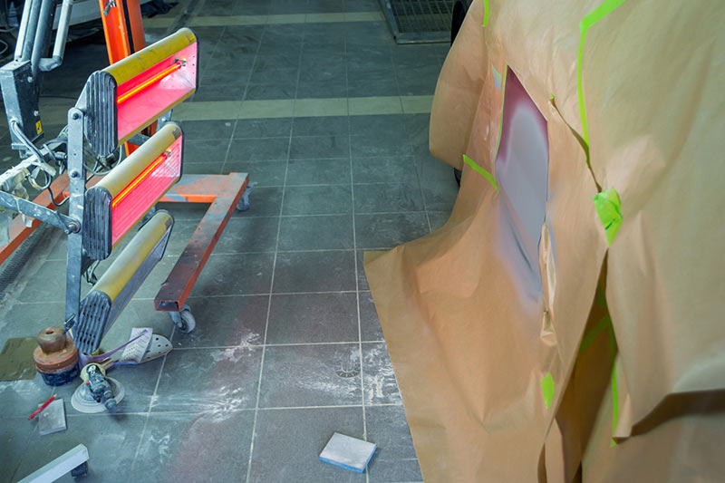 painting car with infared lights garage floor refinishing Garage Harmony