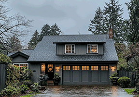 Garage door weatherstripping and seal components showing proper installation