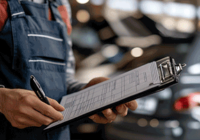 Different types of garage door openers evaluated with a checklist