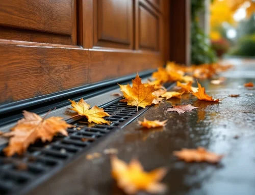 Prevent Falling Leaves Garage Drain Clog This Fall